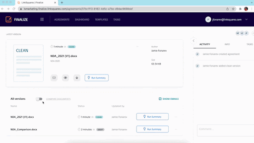 Speed up Redline Review with Document Comparison