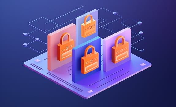 perlafdez_5_locks_floating_3D_with_colors_dark_blue_purple-like_2f1d3bfc-f7ff-4163-be48-e1aa2406475b (1)-1
